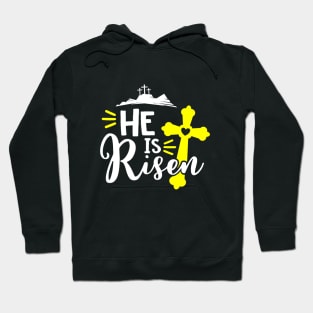 Christian Design He Is Risen Hoodie